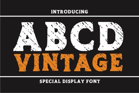 Abcd Vintage: A Display Font That Anchors Your Message