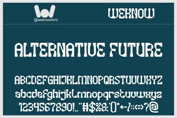 Alternative Future: A Display Font That Makes Handmade Products Shine