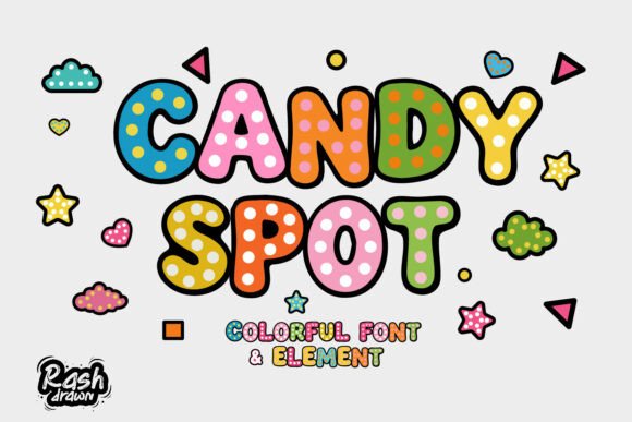 Candy Spot: A Playful Display Font for Digital Brand Moments