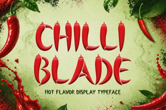 Chilli Blade: A Bold Display Font for Digital Branding