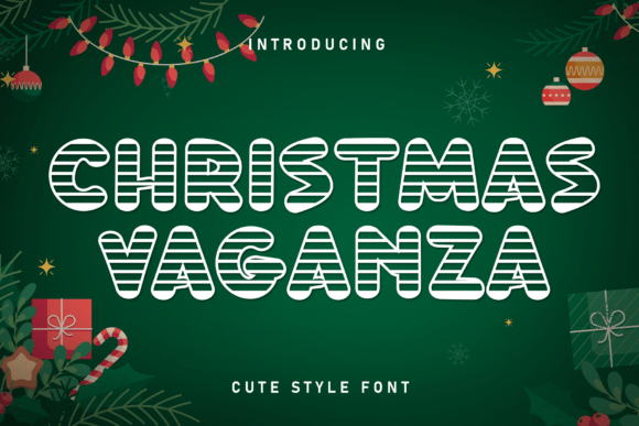 Christmas Vaganza: A Playful, Festive Display Font for Real Branding Work