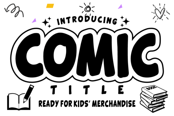 Comic Title: A Bold, Playful Display Font for Small Business Branding
