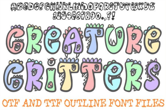 Creature Critters Font: A Playful Display Typeface for Campaign Headlines