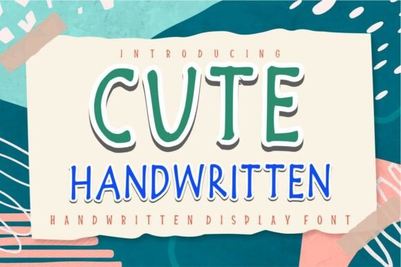 Cute Handwritten Font for Handmade Labels & Printables