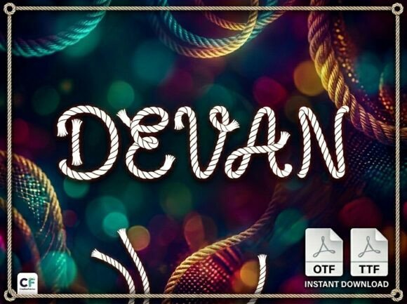 Devan Display Font for Handmade Creators