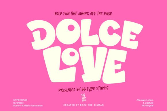 Dolce Love: A Playful Display Font That Makes Your Brand Feel Like Home