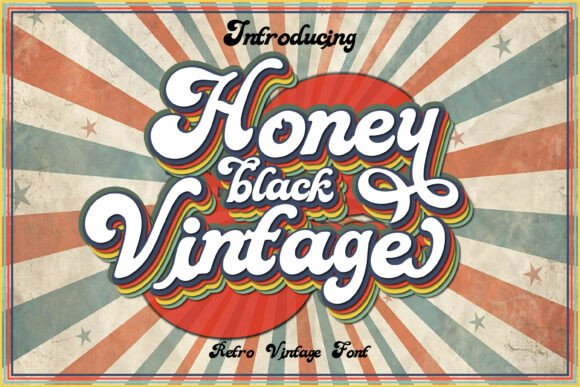 Honey Black Vintage: A Display Font That Elevates Digital Branding