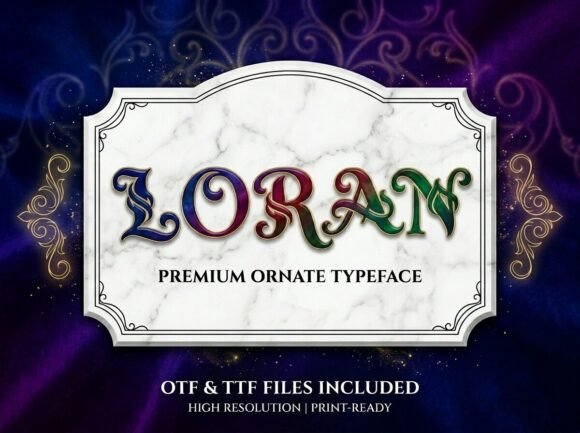 Loran Display Font for Handmade Creators