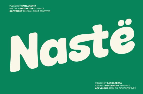 Naste: A Bold Retro Display Typeface for Digital Design