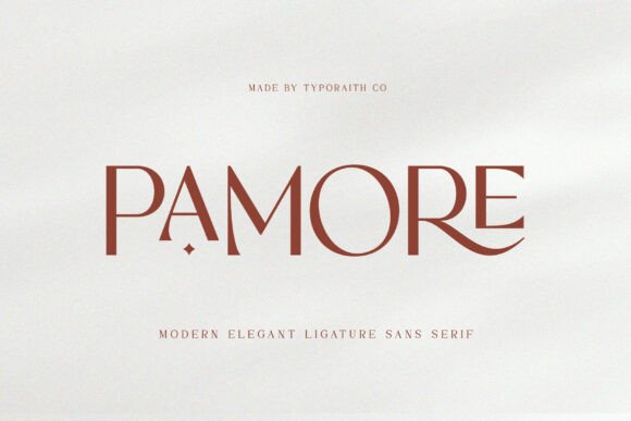 Pamore: A Display Font That Elevates Digital Branding