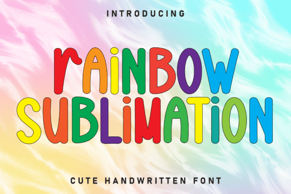Rainbow Sublimation: A Vibrant Display Typeface for Digital Branding