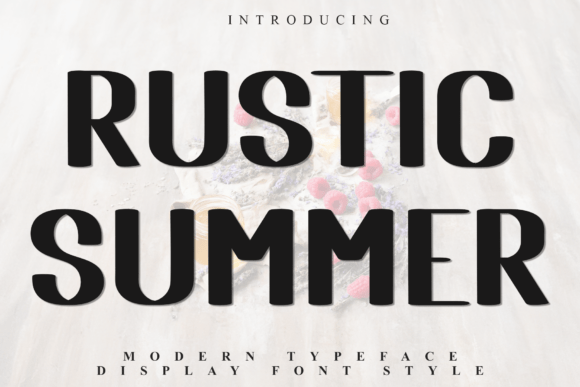Rustic Summer Font: A Festive Display Typeface for Scroll-Stopping Campaigns